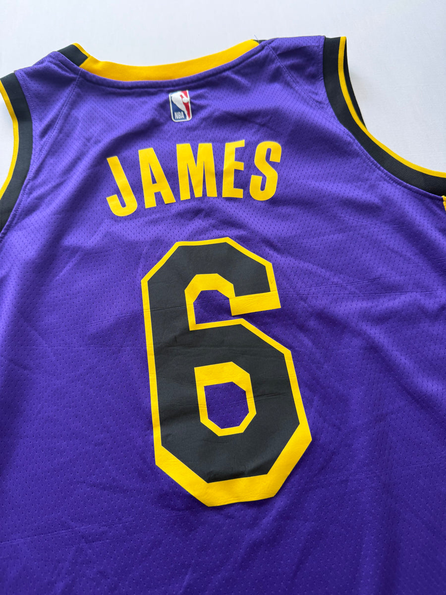LeBron James Los Angeles Lakers Jersey – Nike Jordan Authentic Statement Edition Mens • Large/L