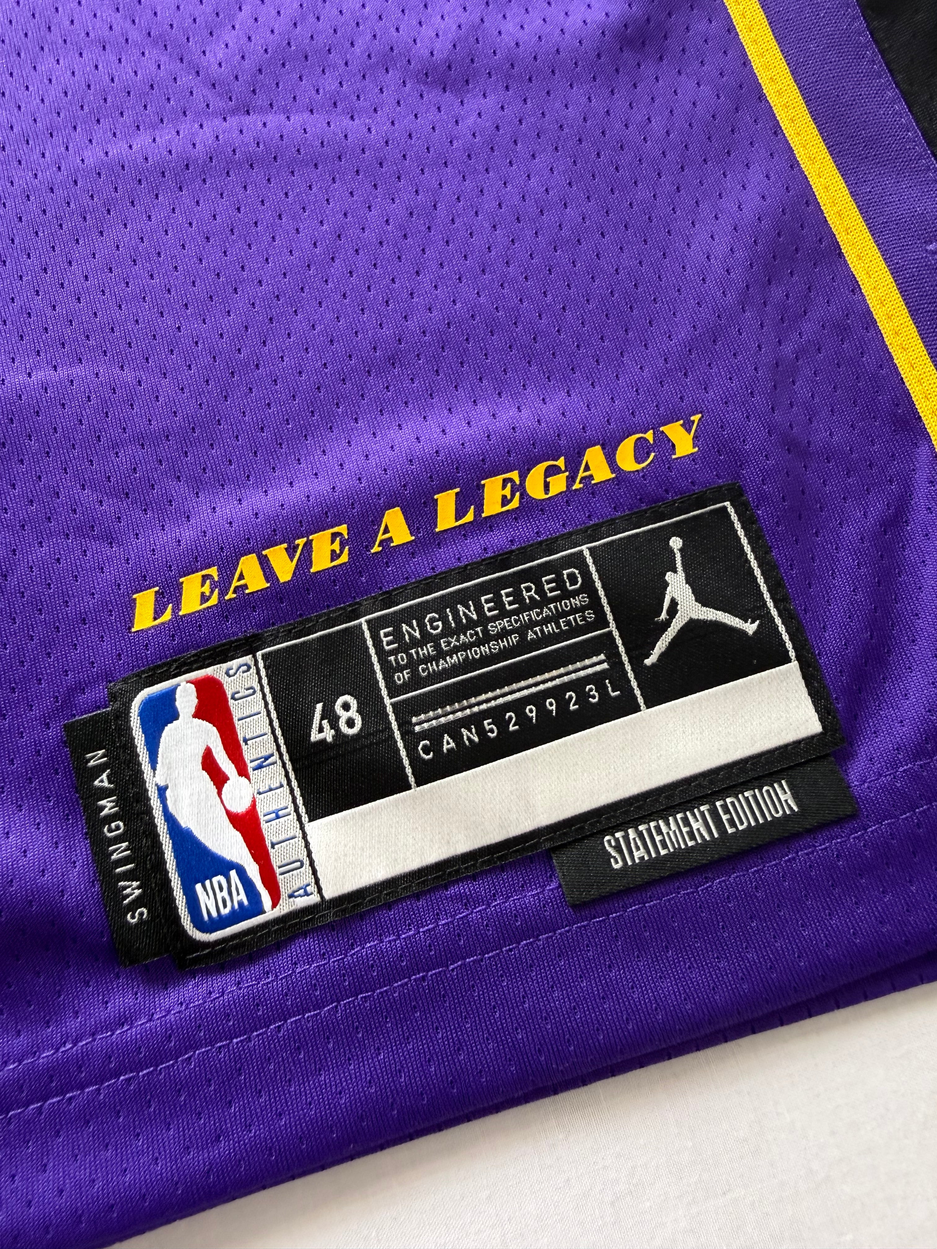 LeBron James Los Angeles Lakers Jersey – Nike Jordan Authentic Statement Edition Mens • Large/L