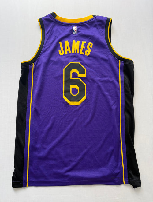 LeBron James Los Angeles Lakers Jersey – Nike Jordan Authentic Statement Edition Mens • Large/L