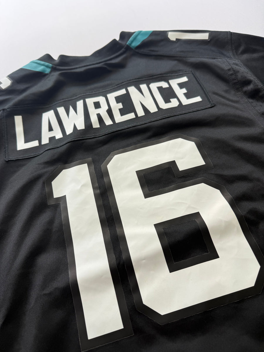 Jacksonville Jaguars NFL Trevor Lawrence #16 Jersey Black Mens • Large / L